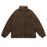 Women's Chessboard Plaid Cotton-padded Coat Winter Retro